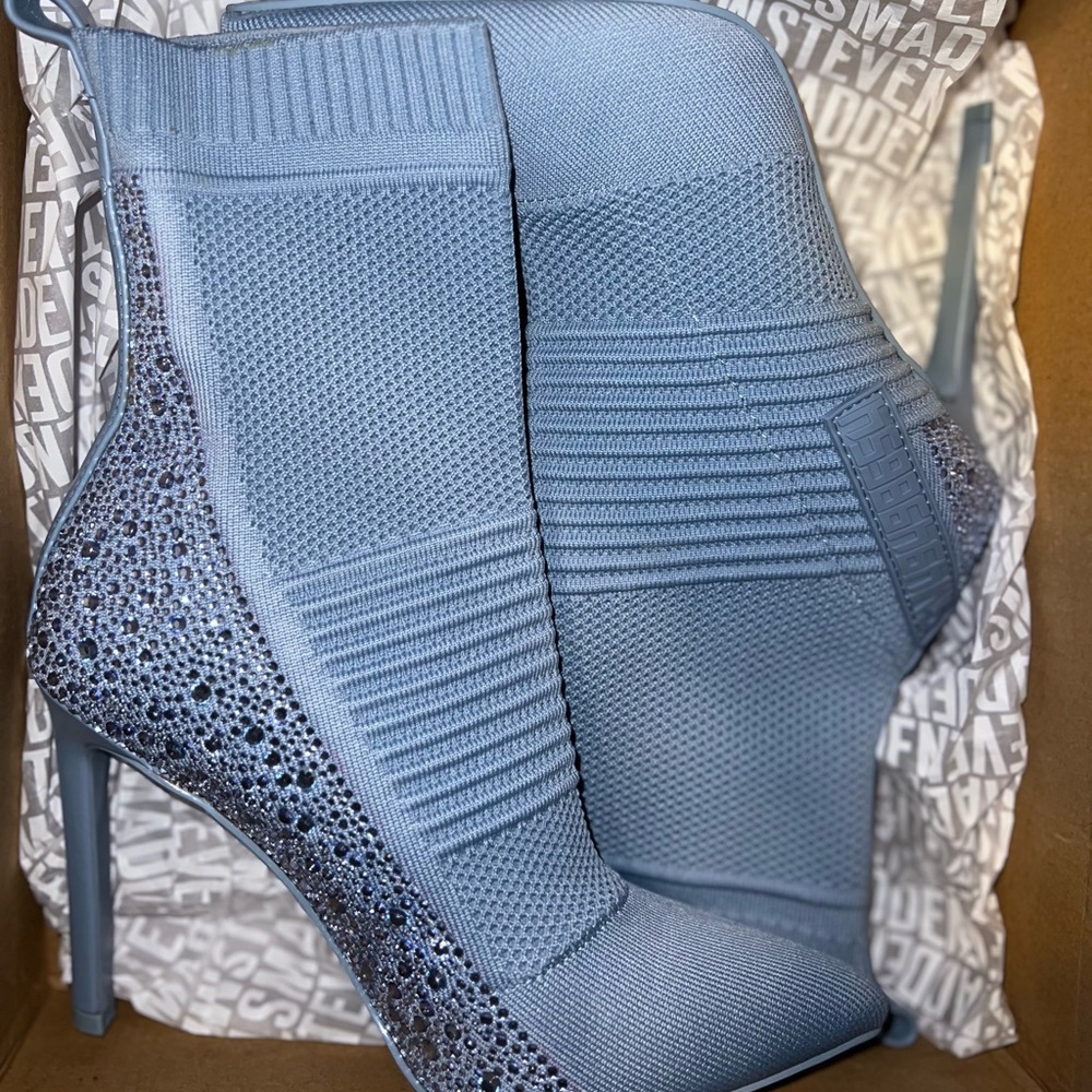 Steve Madden Blue Boots Only Worn Once